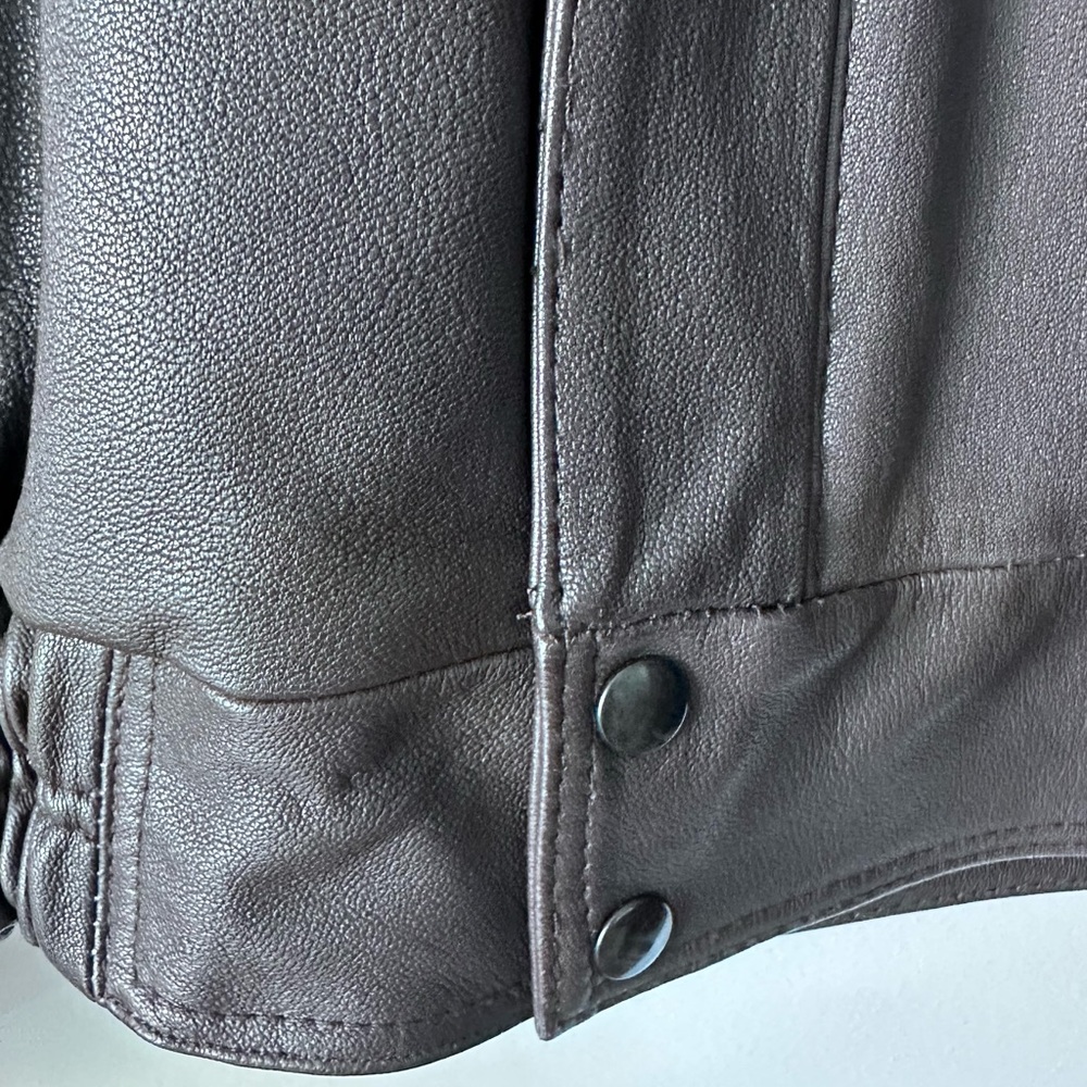 Brown, size L, leather jacket, pilot, Italian Air Force - Picture 8 of 16